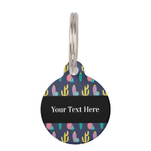 Southwestern Cactus Succulent Pet Tag