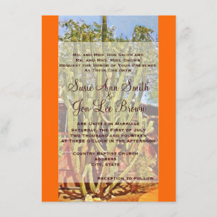 Southwestern Cactus Wedding Invitations