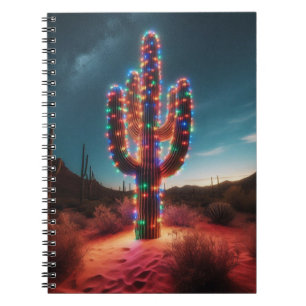 Southwestern Christmas desert cactus Notebook