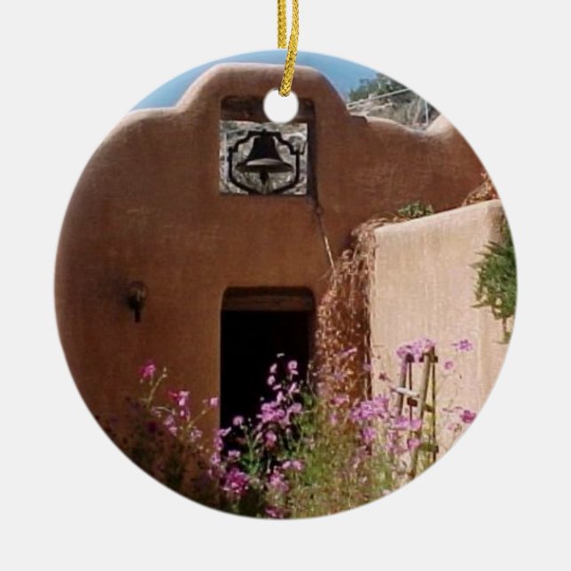 Southwestern Church Mission Ceramic Tree Decoration (Front)