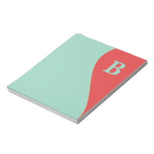 Southwestern Coral and Turqoise with Monogram Notepad
