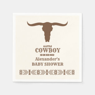 Southwestern Country Ranch Western Baby Shower Napkin