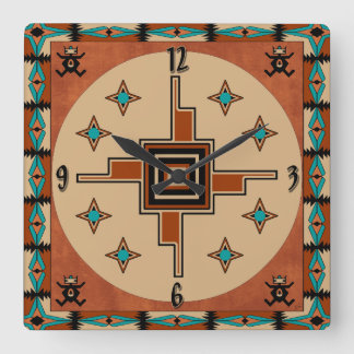 Southwestern Decor Square Wall Clock