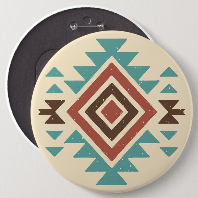 Southwestern Desert 6 Cm Round Badge (Front & Back)