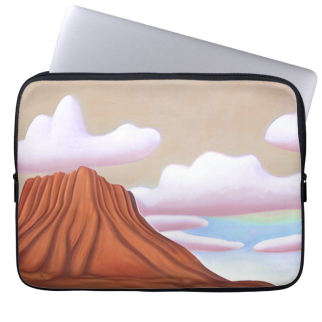 Southwestern Desert and Mesa Minimalist Art Laptop Sleeve (Front)