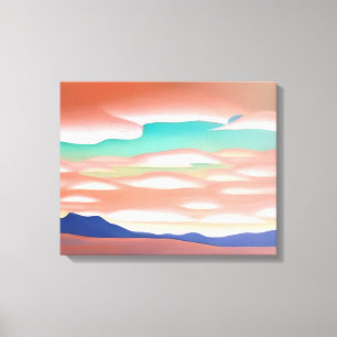 Southwestern Desert and Sky Minimalist Art  Canvas Print
