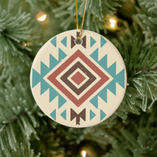 Southwestern Desert Ceramic Tree Decoration