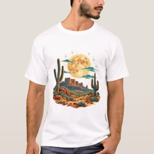Southwestern Desert Full Moon Night T-Shirt
