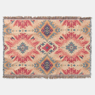 Southwestern Desert Geometric Pattern Throw Blanket