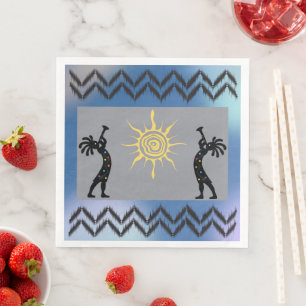Southwestern Desert Indian Kokopelli Napkin