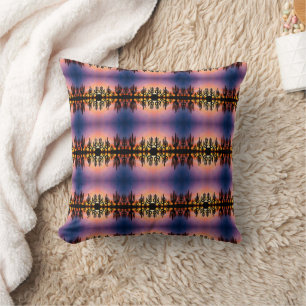Southwestern Desert Landscape Cactus Sunrise Image Cushion