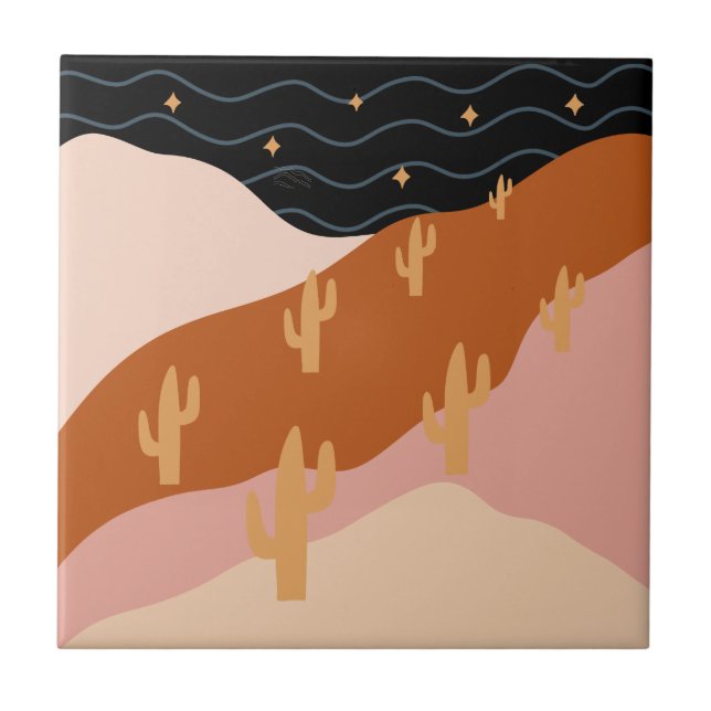 Southwestern Desert Landscape  Tile (Front)
