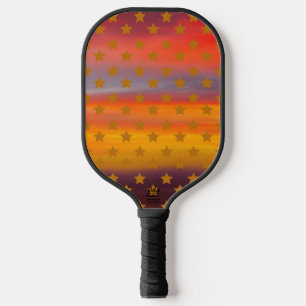 Southwestern Desert Stars And Stripes Abstract Art Pickleball Paddle