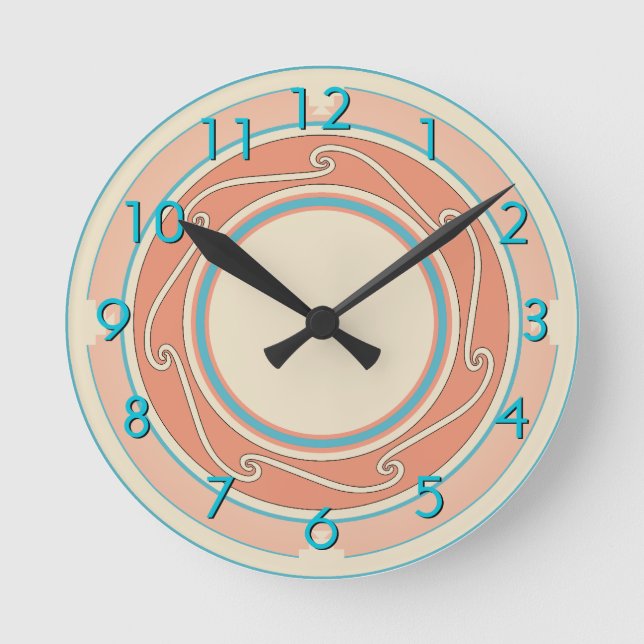 Southwestern Design Round Clock (Front)