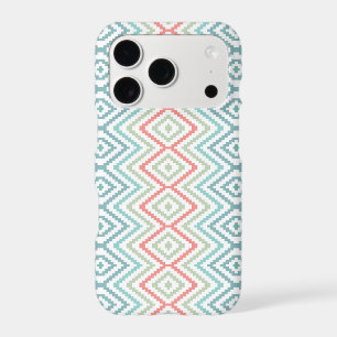 Southwestern Diamond Pixel Geometric Pattern