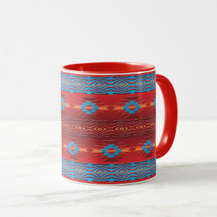 Southwestern ethnic geometric design mug