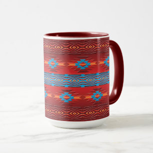 Southwestern ethnic geometric design mug
