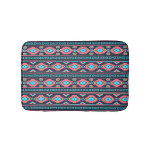 Southwestern ethnic tribal pattern. bath mat