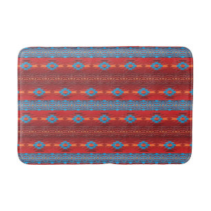 Southwestern ethnic tribal pattern. bath mat