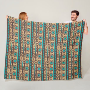 Southwestern ethnic tribal pattern. fleece blanket