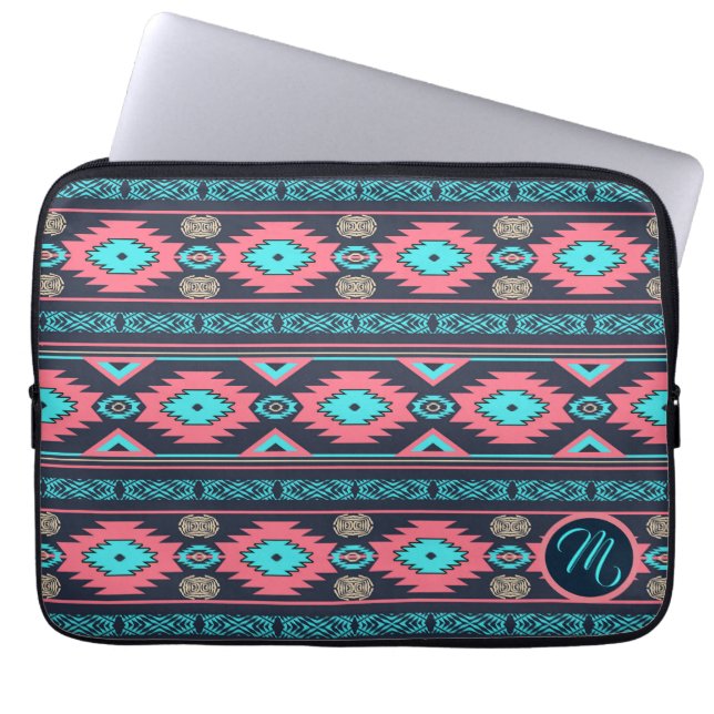 Southwestern ethnic tribal pattern. laptop sleeve (Front)