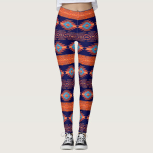Southwestern ethnic tribal pattern. leggings
