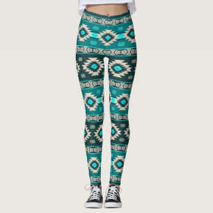 Southwestern ethnic tribal pattern. leggings