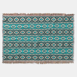 southwestern ethnic tribal pattern throw blanket