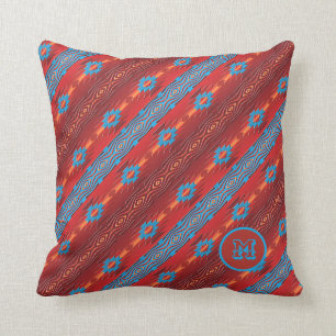 Southwestern ethnic tribal pattern. throw pillow