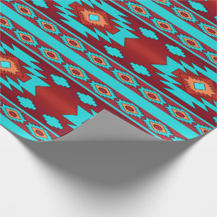 Southwestern ethnic tribal pattern. wrapping paper