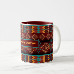 Southwestern geometric ethnic pattern    Two-Tone coffee mug