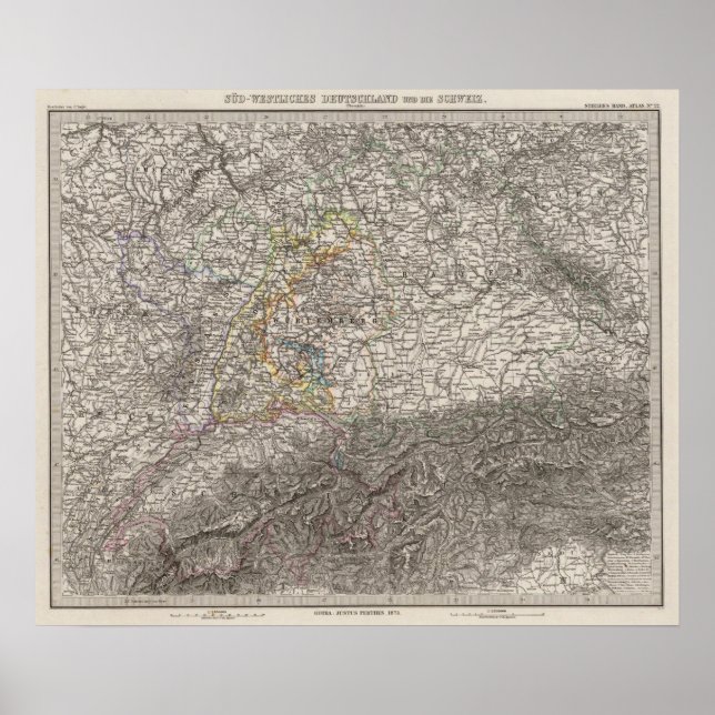 Southwestern Germany and Switzerland Poster (Front)