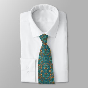 Southwestern Golden Sun Ray Colours Pattern Tie