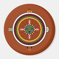 Southwestern Hopi Native American Sun Face