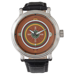 Southwestern Hopi Native American Tribal Sun Face Watch