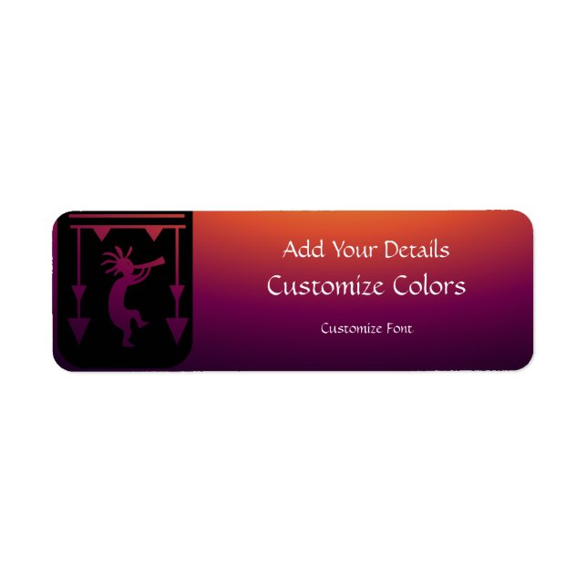 Southwestern Kokopelli Address Label (Front)