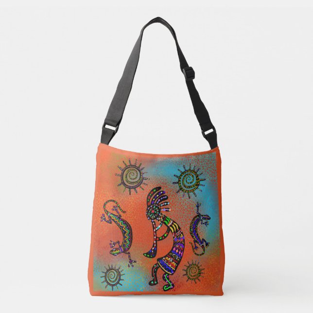 SOUTHWESTERN  KOKOPELLI ART     CROSSBODY BAG (Front)