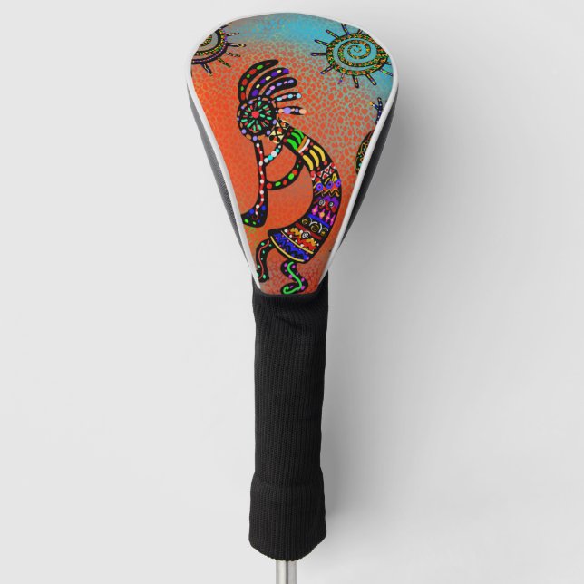SOUTHWESTERN  KOKOPELLI ART       GOLF HEAD COVER (Front)