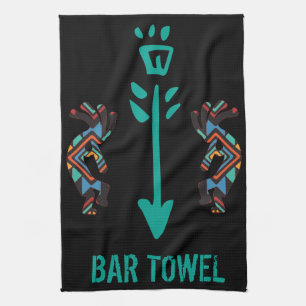 Southwestern Kokopelli Bar Towel 