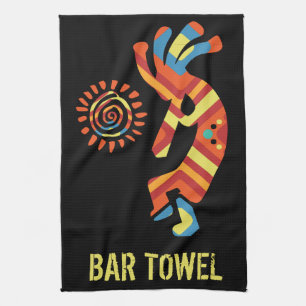 Southwestern Kokopelli Bar Towel