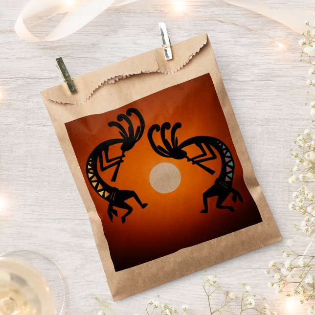 Southwestern Kokopelli Keepsake Favour Bags (Clipped)