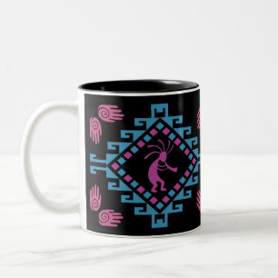 Southwestern Kokopelli  Two-Tone Coffee Mug