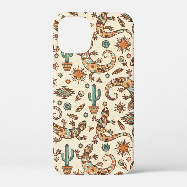 Southwestern Lizards Case-Mate iPhone Case (Back)