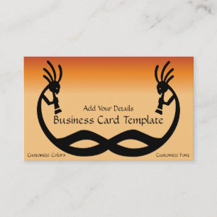 Southwestern Logo Two Kokopelli Business Card