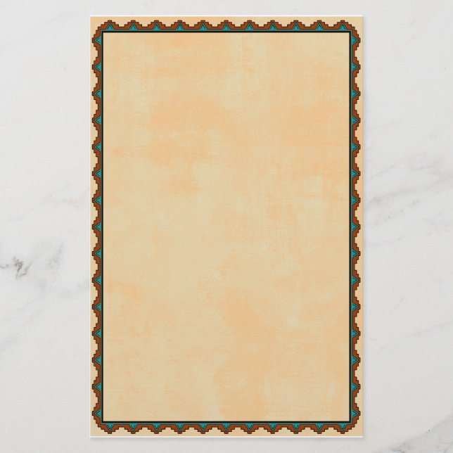 Southwestern Motif Stationery (Front)