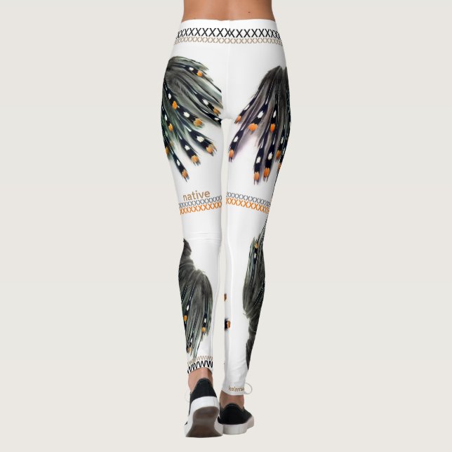 Southwestern/Native American inspired leggings (Back)