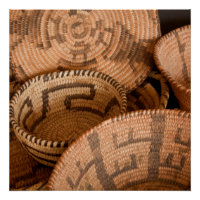 Southwestern Native American Woven Baskets  Poster