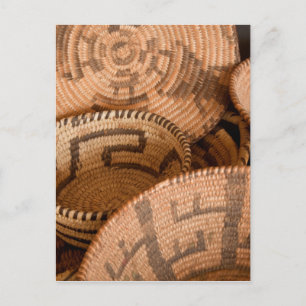Southwestern Native American Woven Baskets Poster Postcard