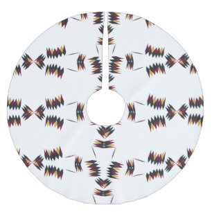 Southwestern Native Art Pattern Brushed Polyester Tree Skirt