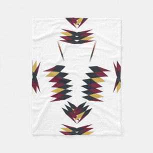 Southwestern Native Art Pattern Fleece Blanket